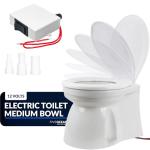 Electric Boat Toilet with Macerator Pump - FO1599