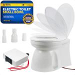 Compact Electric Marine Toilet with Macerator Pump