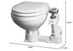 Compact Manual Marine Toilet by Johnson Pumps