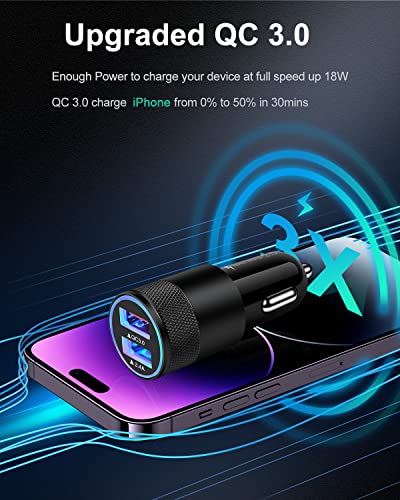 Dual Port Fast Car Charger for Phones
