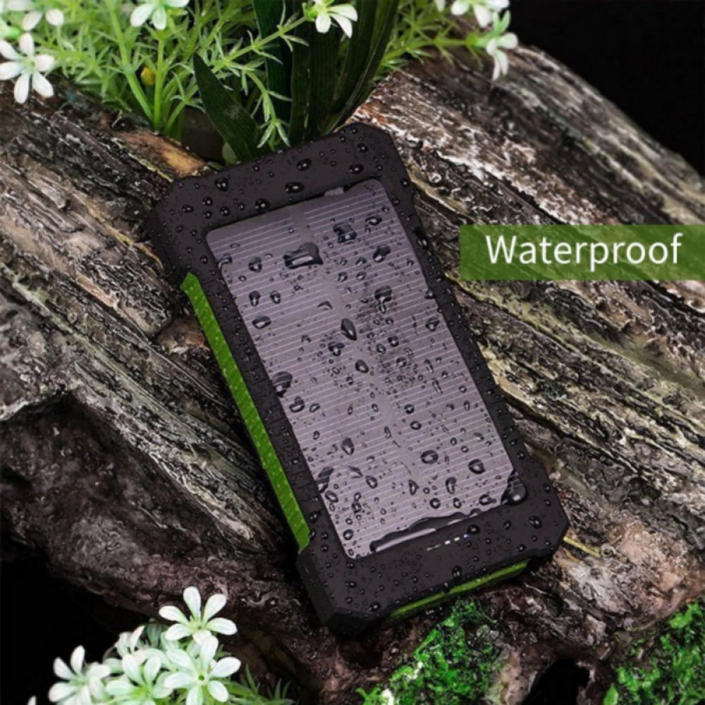Waterproof Solar Power Bank for Phones: 50000mah Dual-USB