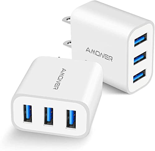 Triple-Port USB Wall Charger for iPhone/Galaxy