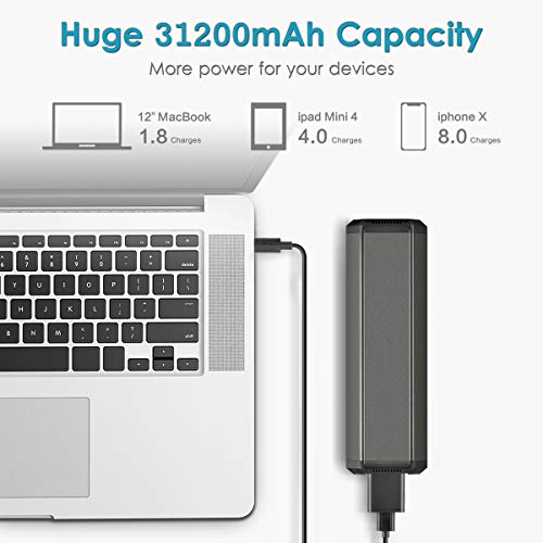 Universal Laptop Power Bank - 31200mAh/100W