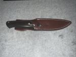 Vintage Al Mar Seki Japan 4102 APU Micarta Fixed Blade Knife W/ Sheath New Box