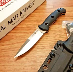 Al Mar S.E.R.E. Operator 30 Fixed Knife 3" D2 Tool Steel Blade Black G10 Handle