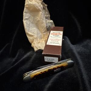 Vtg NIB Schatt & Morgan Silver Keystone Series XIII #043299 Knife
