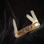 Vtg NIB Schatt & Morgan Silver Keystone Series XIII #043299 Knife