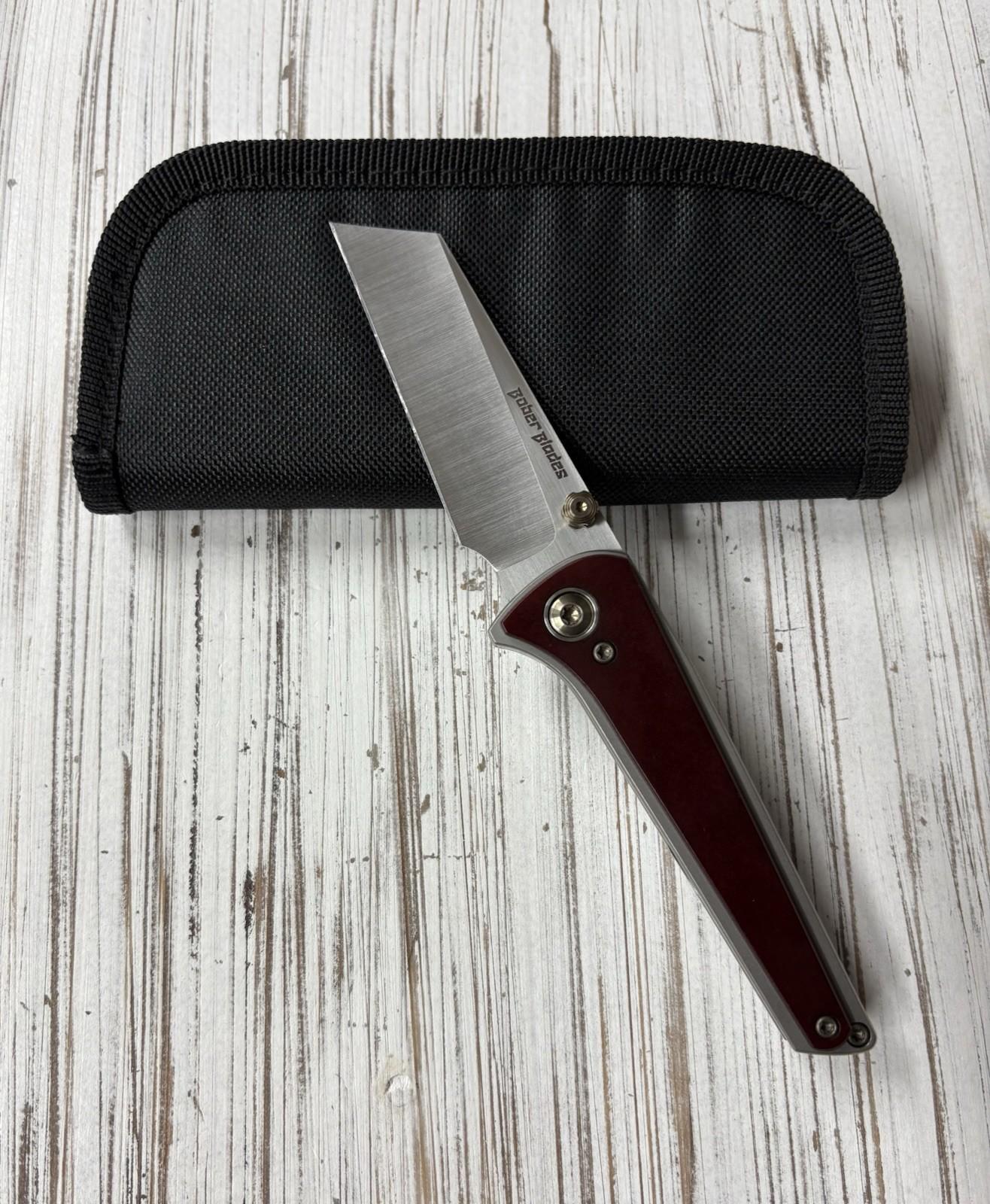 Bober Blades Custom Knives 3.2.12 Vintage Micarta RWL34