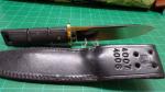 Vintage 1980' Rare Al Mar Seki Japan FIGHTING Knife 4006/4007 Leather - 1 of 200