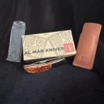 Vtg Al Mar Hawk 1002Q Knife New In Orig Box Made In Japan