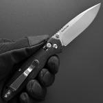Tactical EDC Knife 3.3 Inch D2 Blade Lightweight Micarta Handle Pocket Clip