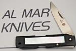 Vintage AL MAR SEKI JAPAN TALISMAN Lockback Knife Zytel/Pearl Handles - ATS-34