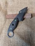 RL Scott Kermit custom fixed blade knife with glow pins and S30V steel