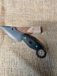 RL Scott Kermit custom fixed blade knife with glow pins and S30V steel