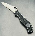 Vintage Barracuda Rostfrei Folding Pocket Knife 8 3/8" Black Handle With Eagle 