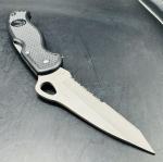 Vintage Barracuda Rostfrei Folding Pocket Knife 8 3/8" Black Handle With Eagle 