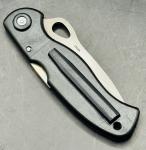 Vintage Barracuda Rostfrei Folding Pocket Knife 8 3/8" Black Handle With Eagle 