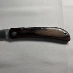 Al Mar Falcon Large Seki‑Japan Lockback Vintage Knife – Wood Handle - Used