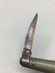 Vintage Imperial Prov USA Mini 1.5” Blade Keychain Knife Green 1950s 54