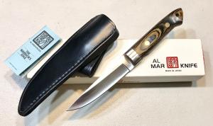 Vintage 1980' Al Mar 4101 Tanken APU Japan Dagger Knife W/Sheath Box Papers Mint