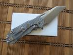 HINDERER HALF TRACK Full Textured Titanium Working Finish Wharncliffe MAGNACUT