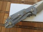 HINDERER HALF TRACK Full Textured Titanium Working Finish Wharncliffe MAGNACUT