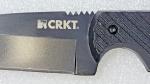 CRKT BLACK DRAGON Fixed Knife (4.5" Black Blade) Zytel Scales, Sheath;C/K Design