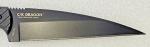 CRKT BLACK DRAGON Fixed Knife (4.5" Black Blade) Zytel Scales, Sheath;C/K Design
