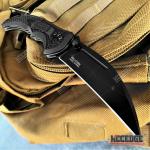 8" Folding Knife Safety Lock Stainless Steel Blade Tactical Knife Survival Knife