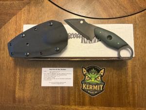 RL Scott Kermit custom fixed blade knife G10 Handle & S30V with Kydex Sheath