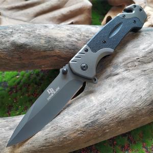 Outdoor stainless steel 9Cr18MoV blade, folding pocket knife with window breaker