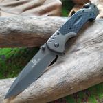 Outdoor stainless steel 9Cr18MoV blade, folding pocket knife with window breaker