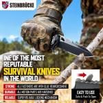 Versatile Tactical Folding Knife - 3.4'' 8Cr13Mov Blade, Reversible Clip, Black