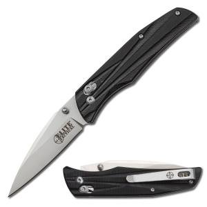 Elite Tactical TRAVERSE Folding Knife, D2 Steel Wharncliffe Blade, G10 Handle