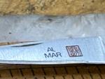Vintage Al Mar Knives #1001-TW Osprey Single Blade Lockback Wood Handle--933.26