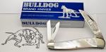 Vintage BULLDOG BRAND Solingen Wharncliffe Whittler Genuine Pearl Handles - MINT