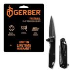 Gerber Fastball Flipper Knife 3" S30V Black Oxide Wharncliffe Blade