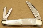 Vintage BULLDOG BRAND Solingen Wharncliffe Whittler Genuine Pearl Handles - MINT