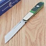 Queen Barlow Folding Knife 1095HC Steel Wharncliffe Blade Jigged Bone Handle