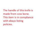 Queen Barlow Folding Knife 1095HC Steel Wharncliffe Blade Jigged Bone Handle