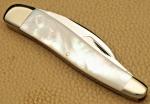 Vintage BULLDOG BRAND Solingen Wharncliffe Whittler Genuine Pearl Handles - MINT