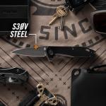 Gerber Fastball Flipper Knife 3" S30V Black Oxide Wharncliffe Blade