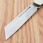 Queen Barlow Folding Knife 1095HC Steel Wharncliffe Blade Jigged Bone Handle