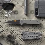 Gerber Fastball Flipper Knife 3" S30V Black Oxide Wharncliffe Blade