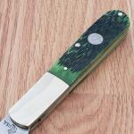 Queen Barlow Folding Knife 1095HC Steel Wharncliffe Blade Jigged Bone Handle