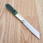 Queen Barlow Folding Knife 1095HC Steel Wharncliffe Blade Jigged Bone Handle