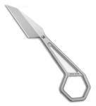 Kansept Knives Folding Knife 2.25 14C28 Stonewashed Wharncliffe Blade Grey Steel