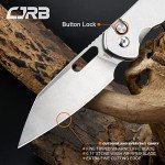 CJRB Pyrite-Alt Folding Wharncliffe Pocket Knife