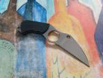 Spyderco Swick 6 Neck Knife, LC200N Wharncliffe Plain Blade, Black G10 Handle