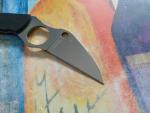 Spyderco Swick 6 Neck Knife, LC200N Wharncliffe Plain Blade, Black G10 Handle
